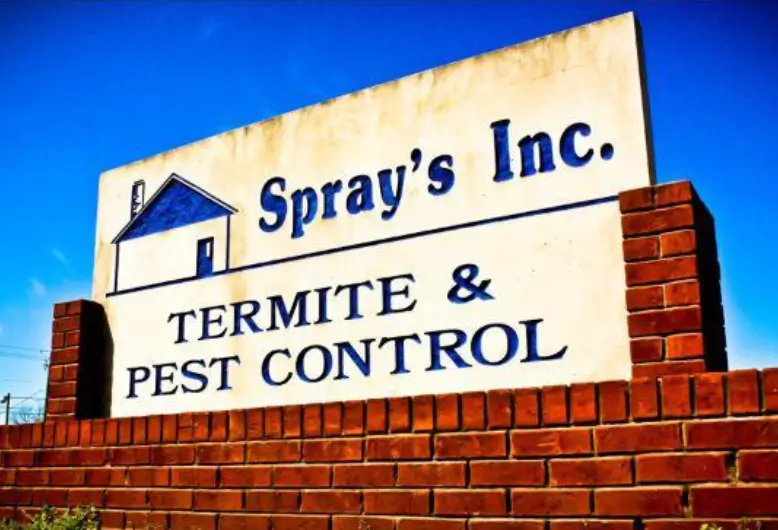 Spray's Termite & Pest Control office sign - Pest Control and Exterminator Services in North Alabama and Southern Tennessee